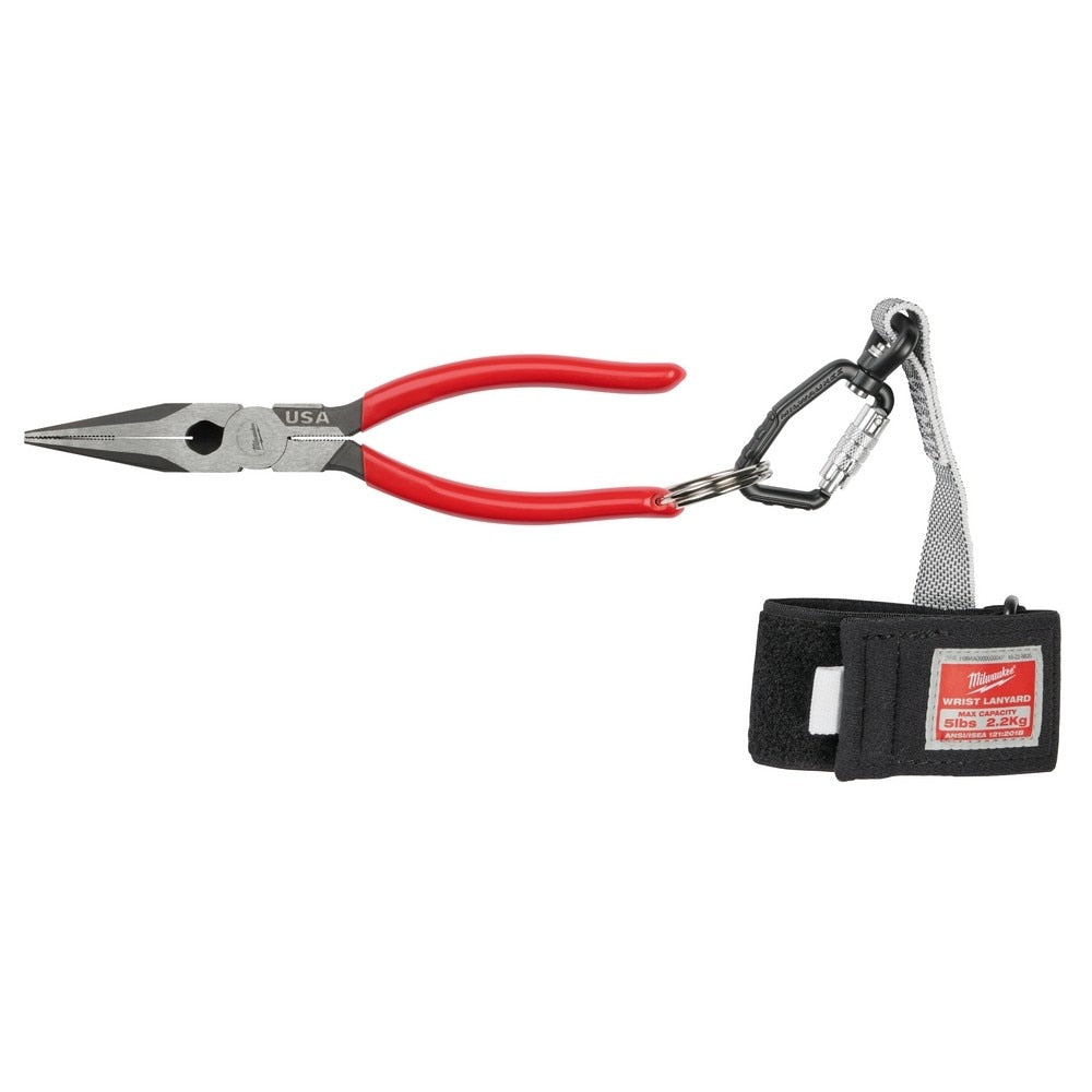 Milwaukee MT505 8" Long Nose Dipped Grip Pliers (USA) - 10