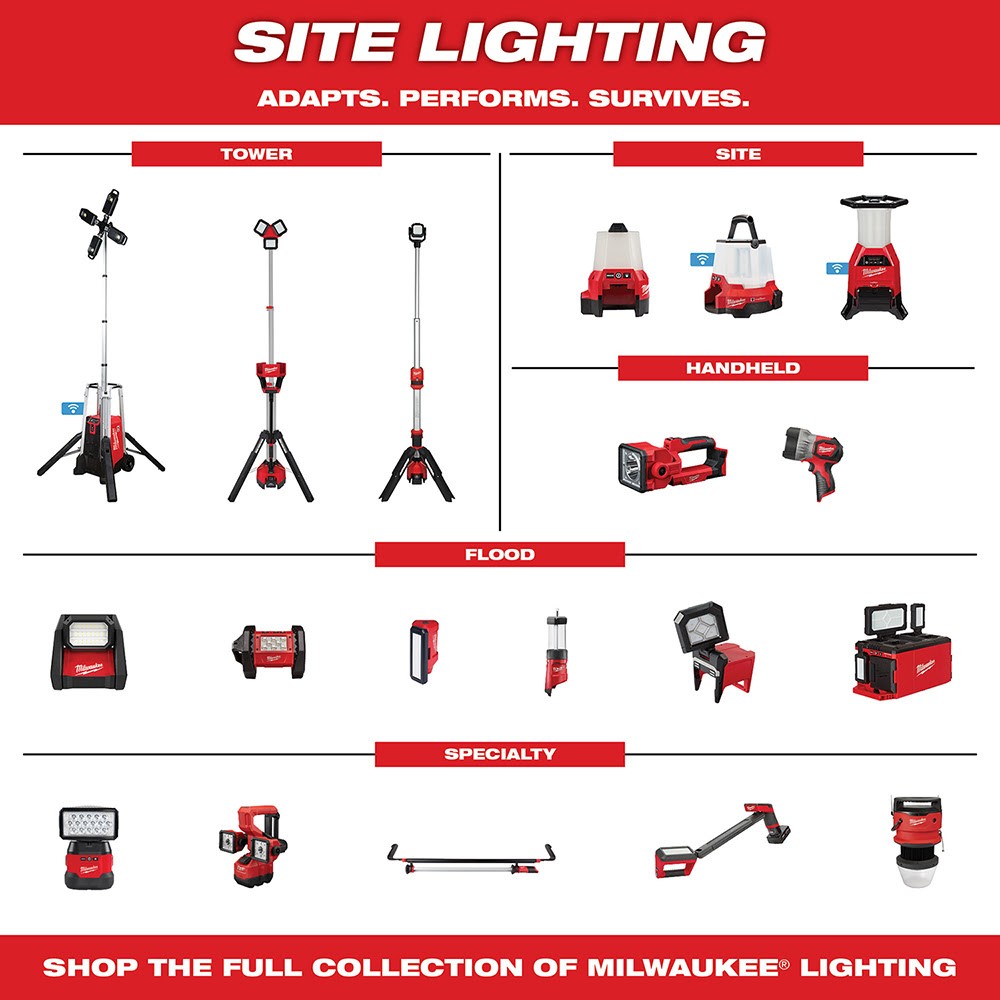 Milwaukee MXF041-1XC MX FUEL ROCKET Tower Light/Charger - 12