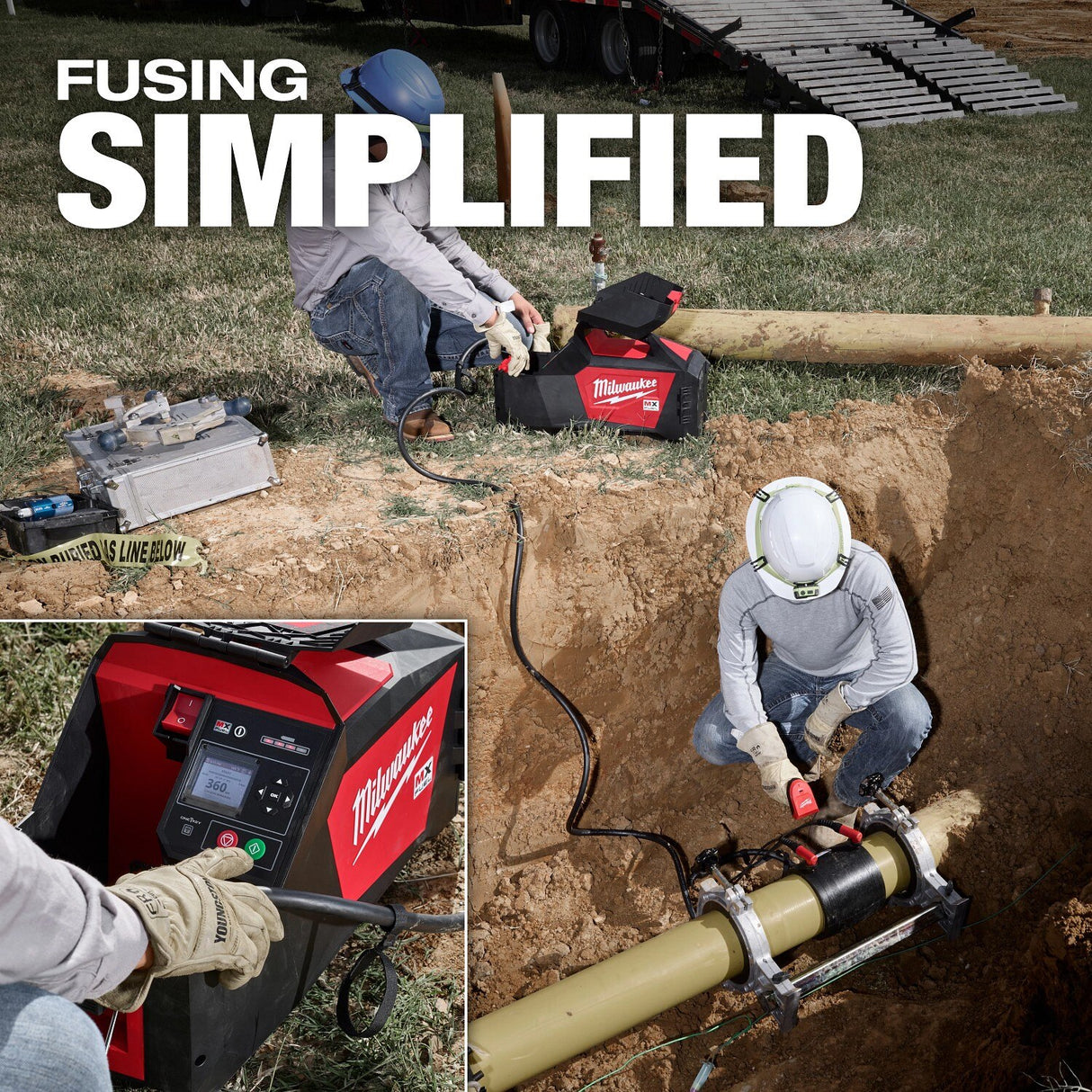 Milwaukee MXF545-XC MX FUEL Electrofusion Processor with 8.0Ah Battery Pack and Accessories - 6