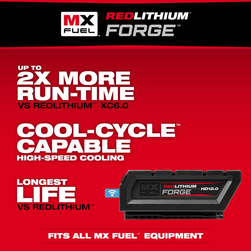 Milwaukee MXFHD812 MX FUEL REDLITHIUM FORGE HD12.0 Battery Pack - 2