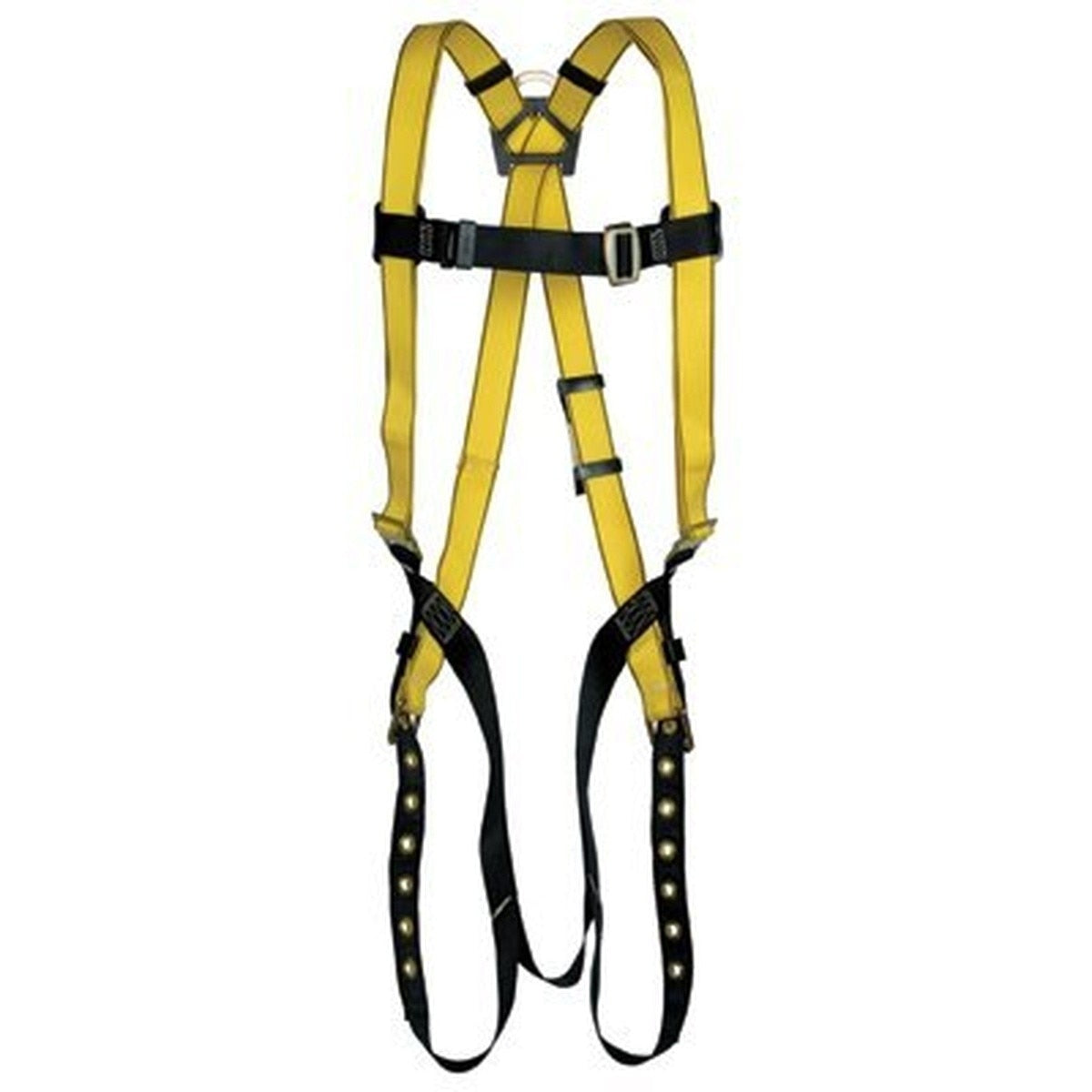 Mine Safety Appliances Company 10072491 Standard Yellow Polyester Workman Harness with Back and Hip D Rings