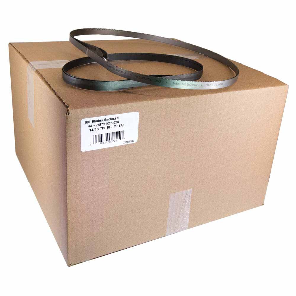 MK Morse ZWEP441418MCB Master Cobalt Portable Band Saw Blades 44-7/8 in x 1/2 in x 0.020 in 14/18 TPI (100 Pack) - 2