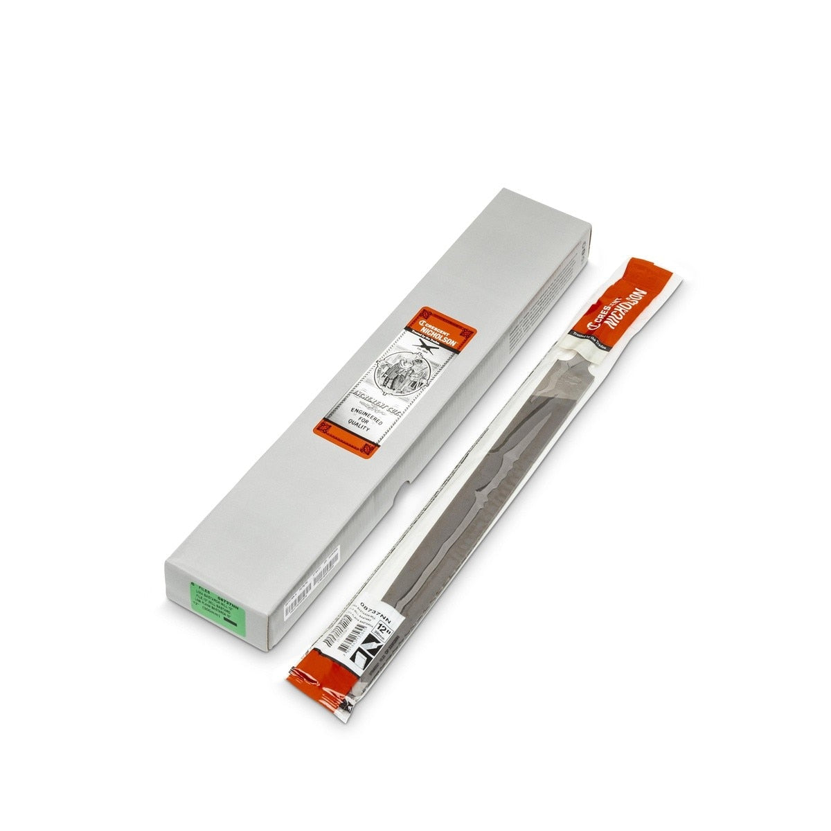 NICHOLSON 08737NN 12 in. Mill Single-Cut Bastard File for Sharpening Saws and Finishing Metals - 3