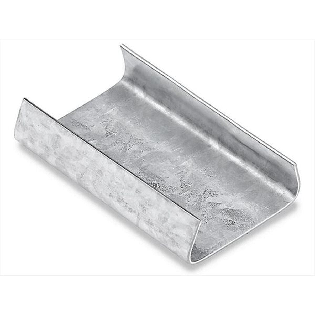 Neway Packaging 080815B 1/2" Open Galvanized Seals for Polypropylene Strapping (1000 Case)