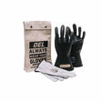 OEL IRG0011B8K Class 00 Black Rubber Insulating Glove Kit- Size 8