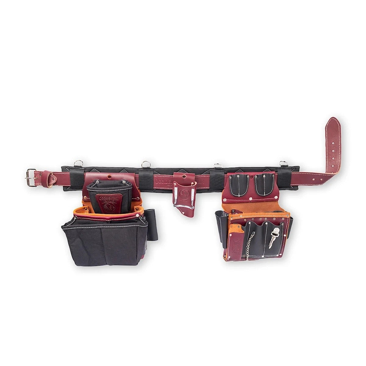 Occidental Leather 5109 XXL Commercial Electricians Tool Belt Setup with Leather and Nylon Pouches