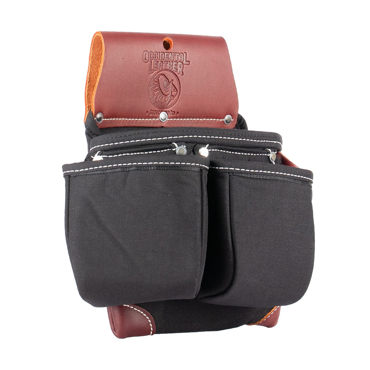 Occidental Leather B8017DBLH Black Left Handed OxyLights 3 Pouch Tool Bag - 3