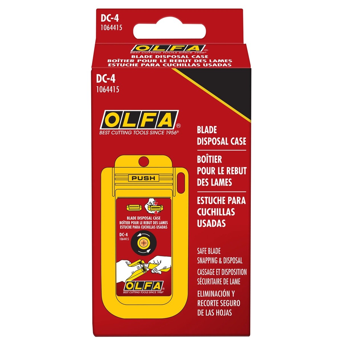 Olfa 1064415 Reusable Blade Disposal Can with Mounting Hole - 2