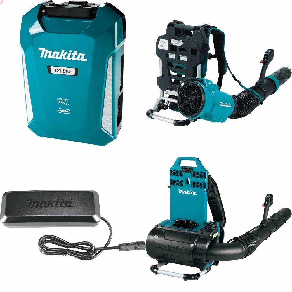 Makita PDC1200 1,200Wh Power Supply Kit W/ CBU04Z Blower, DC4001 Charger and FREE CBU02Z Blower