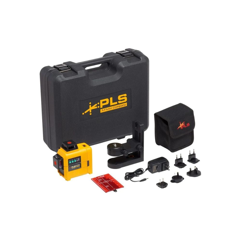 PLS 3X360R KIT 3X360 Red line laser level, RBP5, Case and bracket