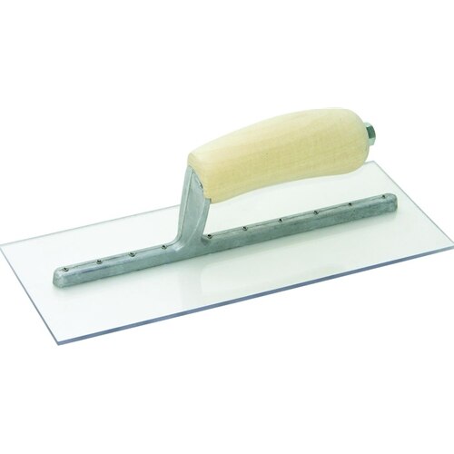 MarshallTown PMXS1 16836 - 11 X 4 1/2 Plastic Finishing Trowel-Wood Handle