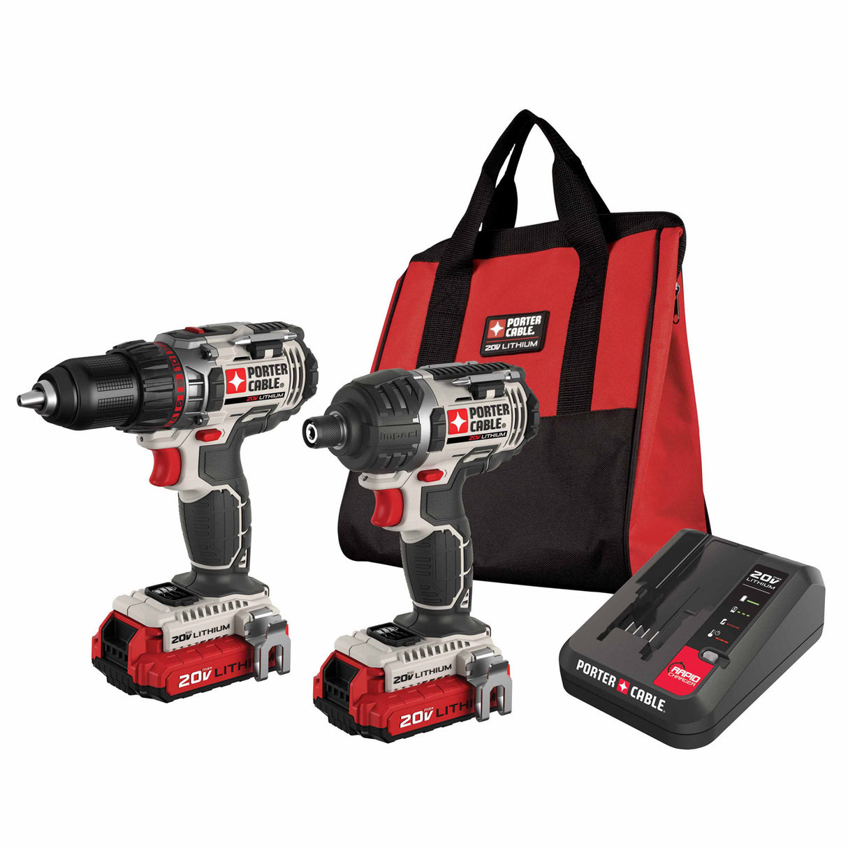 Porter Cable PCCK602L2 20V MAX Lithium 2 Tool Combo Kit