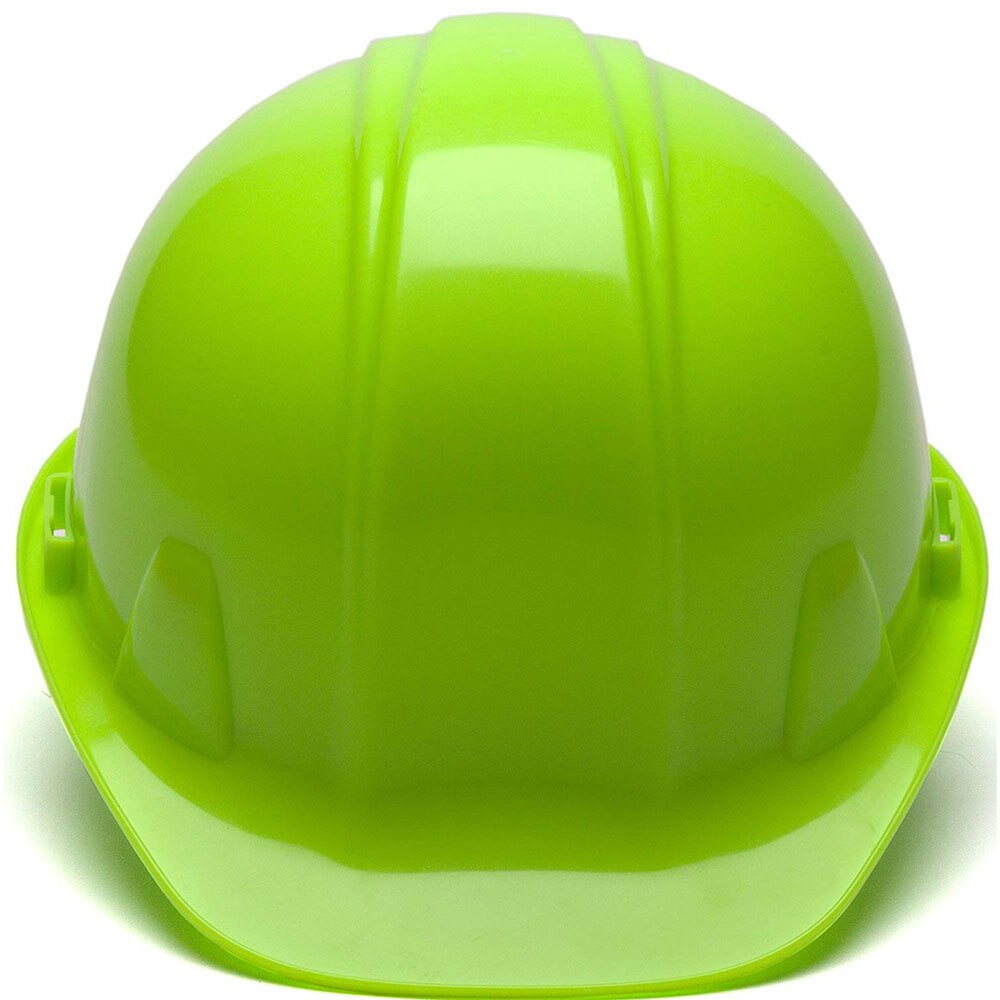 Pyramex HP14031 SL Series Hard Hat Std Shell 4 Pt Snap Lock Suspension HiVis Lime - 2