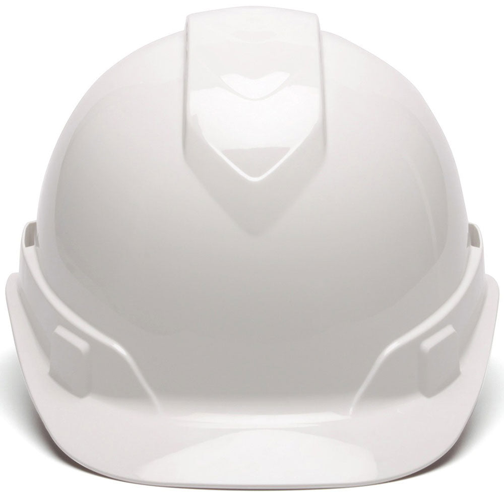 Pyramex HP44110 Ridgeline Hard Hat, White Cap Style 4 Pt Ratchet Suspension - 2