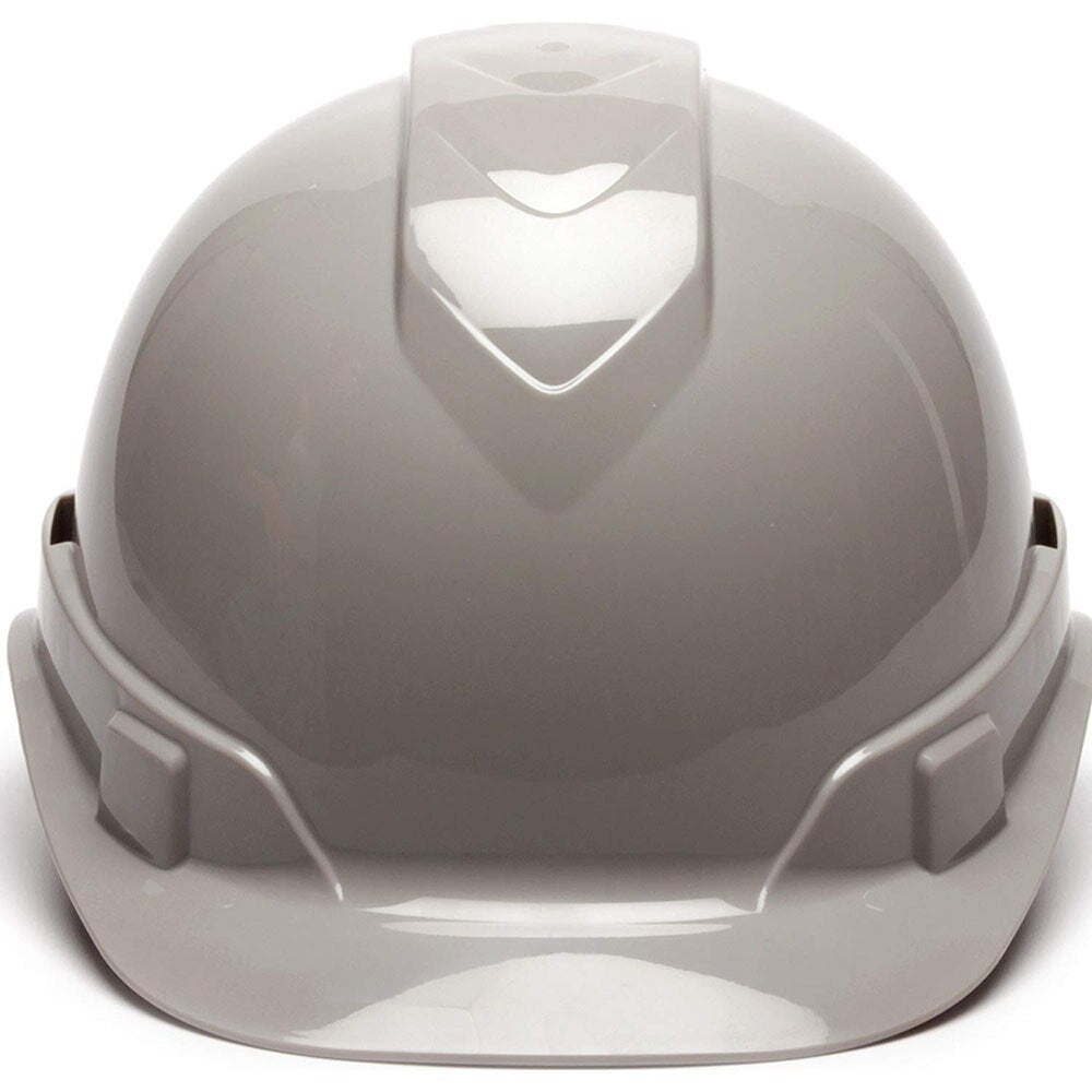 Pyramex HP44112V Ridgeline Hard Hat, Gray Vented Cap Style 4 Pt Ratchet Suspension - 2