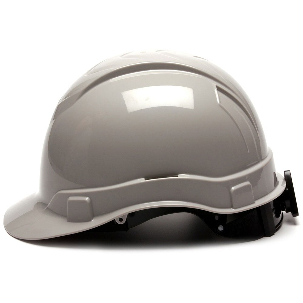 Pyramex HP44112 Ridgeline Hard Hat, Gray Cap Style 4 Pt Ratchet Suspension - 3