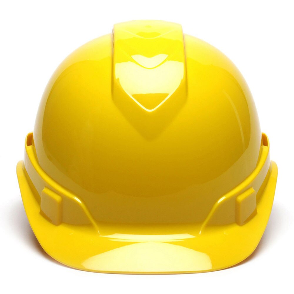 Pyramex HP44130V Ridgeline Vented Cap Hard Hat, 4 Pt Ratchet Suspension, Yellow - 2