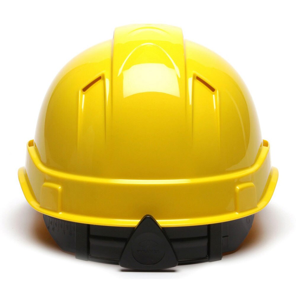 Pyramex HP44130V Ridgeline Vented Cap Hard Hat, 4 Pt Ratchet Suspension, Yellow - 4