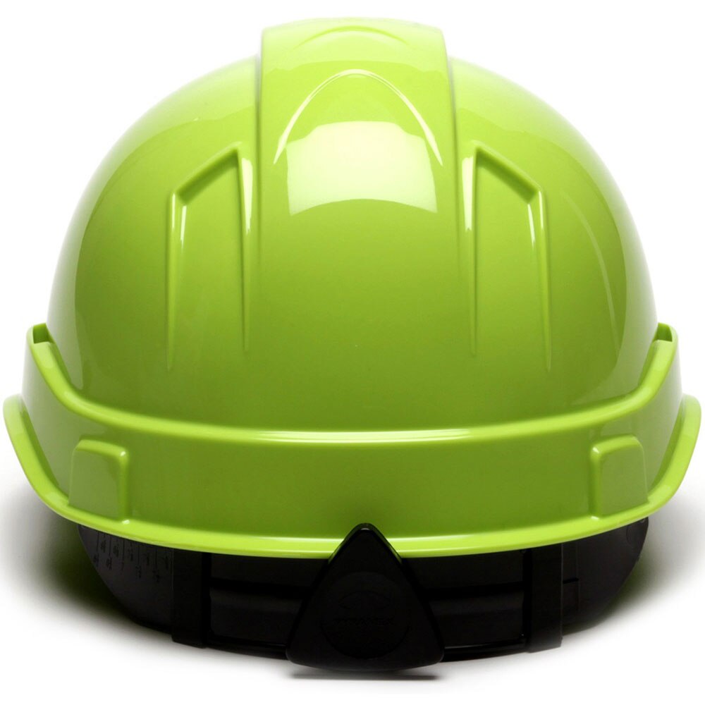 Pyramex HP44131 Ridgeline Cap Hard Hat, 4 Pt Ratchet Suspension, Hi Vis Green - 4