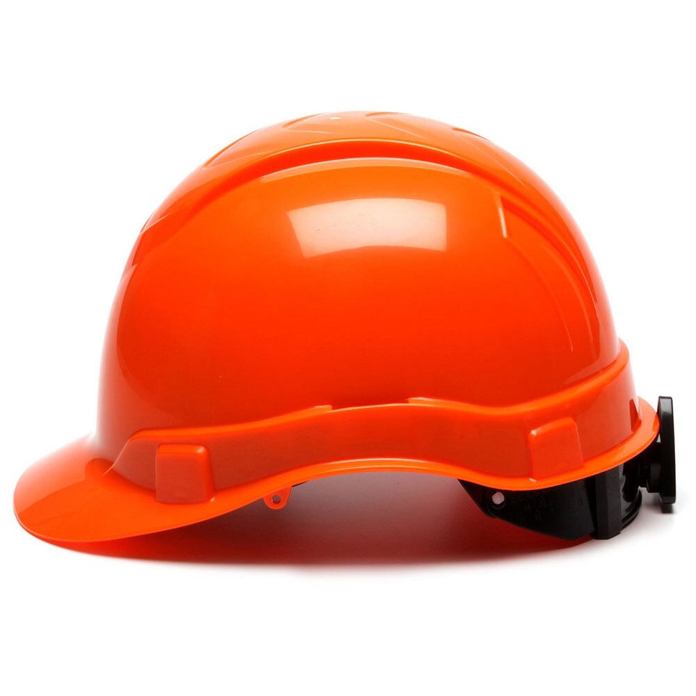 Pyramex HP44141 Ridgeline Cap Hard Hat, 4 Pt Ratchet Suspension Hi Vis Orange - 3
