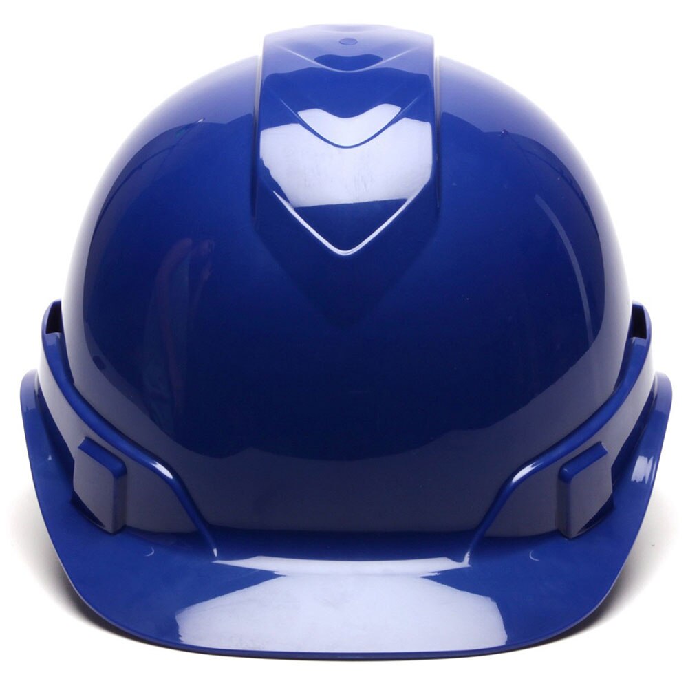 Pyramex HP44160 Ridgeline Hard Hat, Blue Cap Style 4 Pt Ratchet Suspension - 2