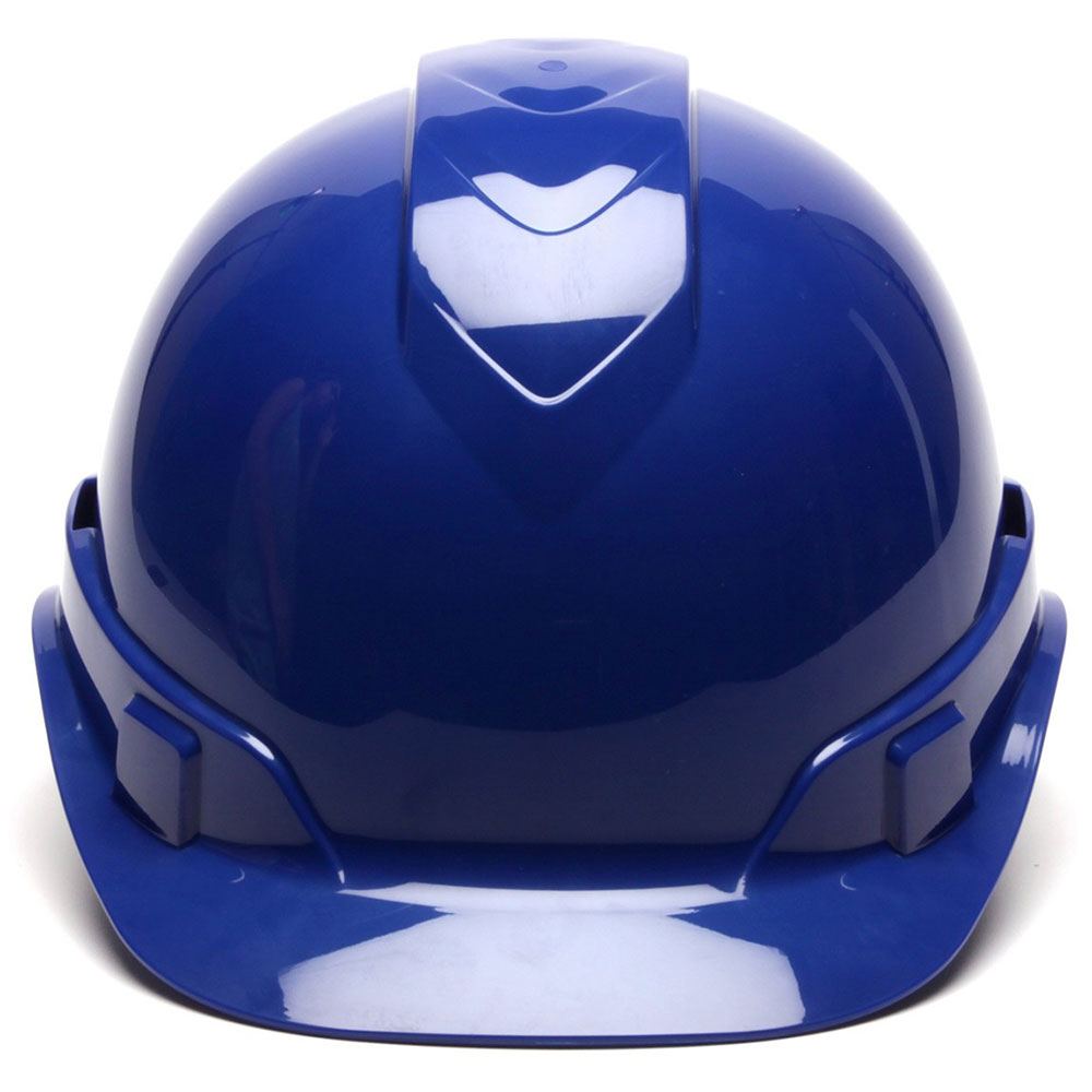 Pyramex HP44160 Ridgeline Hard Hat, Blue Cap Style 4 Pt Ratchet Suspension - 2