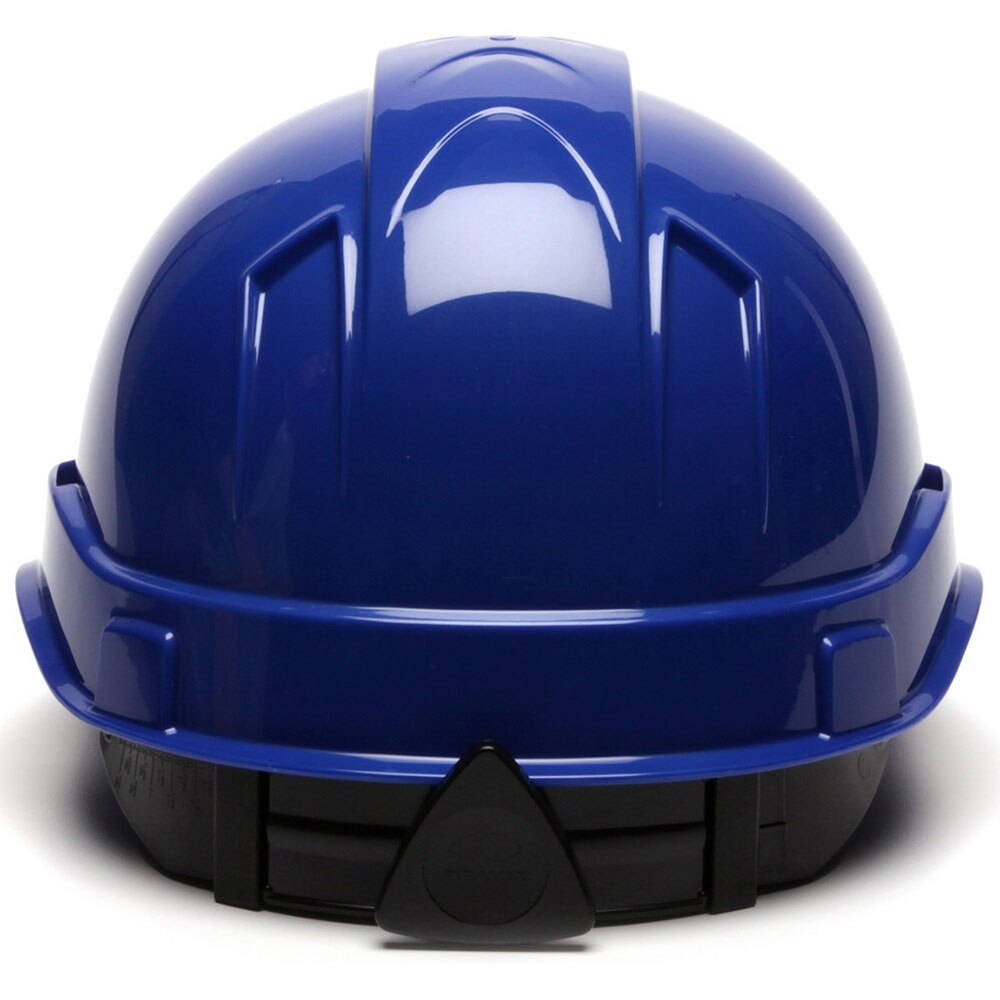 Pyramex HP44160 Ridgeline Hard Hat, Blue Cap Style 4 Pt Ratchet Suspension - 4