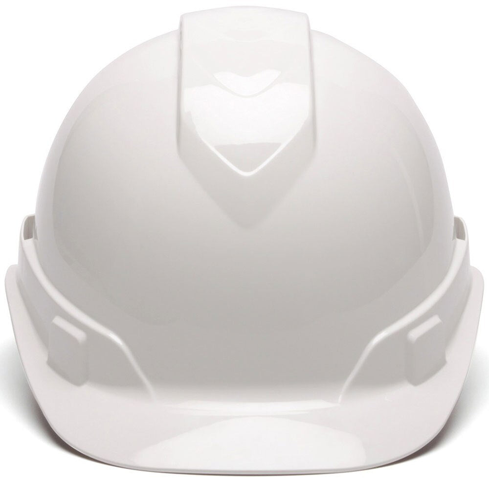 Pyramex HP46110 Ridgeline Hard Hat, White Cap Style 6 Pt Ratchet Suspension - 2