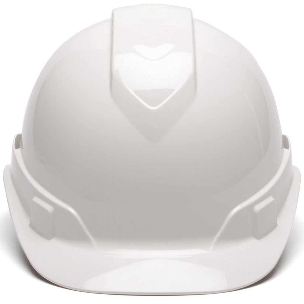 Pyramex HP46110 Ridgeline Hard Hat, White Cap Style 6 Pt Ratchet Suspension - 2
