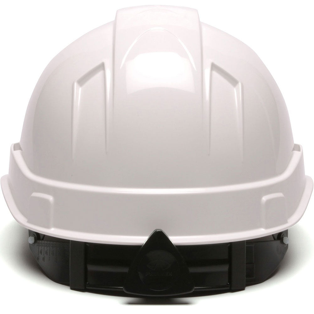 Pyramex HP46110 Ridgeline Hard Hat, White Cap Style 6 Pt Ratchet Suspension - 4