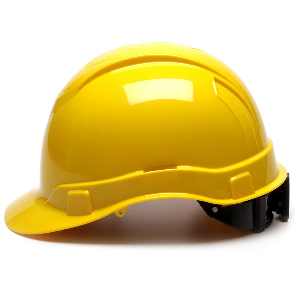 Pyramex HP46130 Ridgeline Hard Hat, Yellow Cap Style 6 Pt Ratchet Suspension - 3
