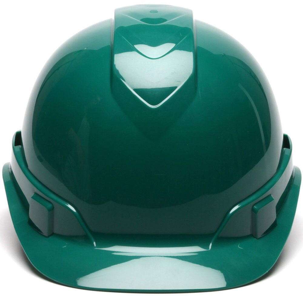 Pyramex HP46135 Ridgeline Hard Hat, Green Cap Style 6 Pt Ratchet Suspension - 2