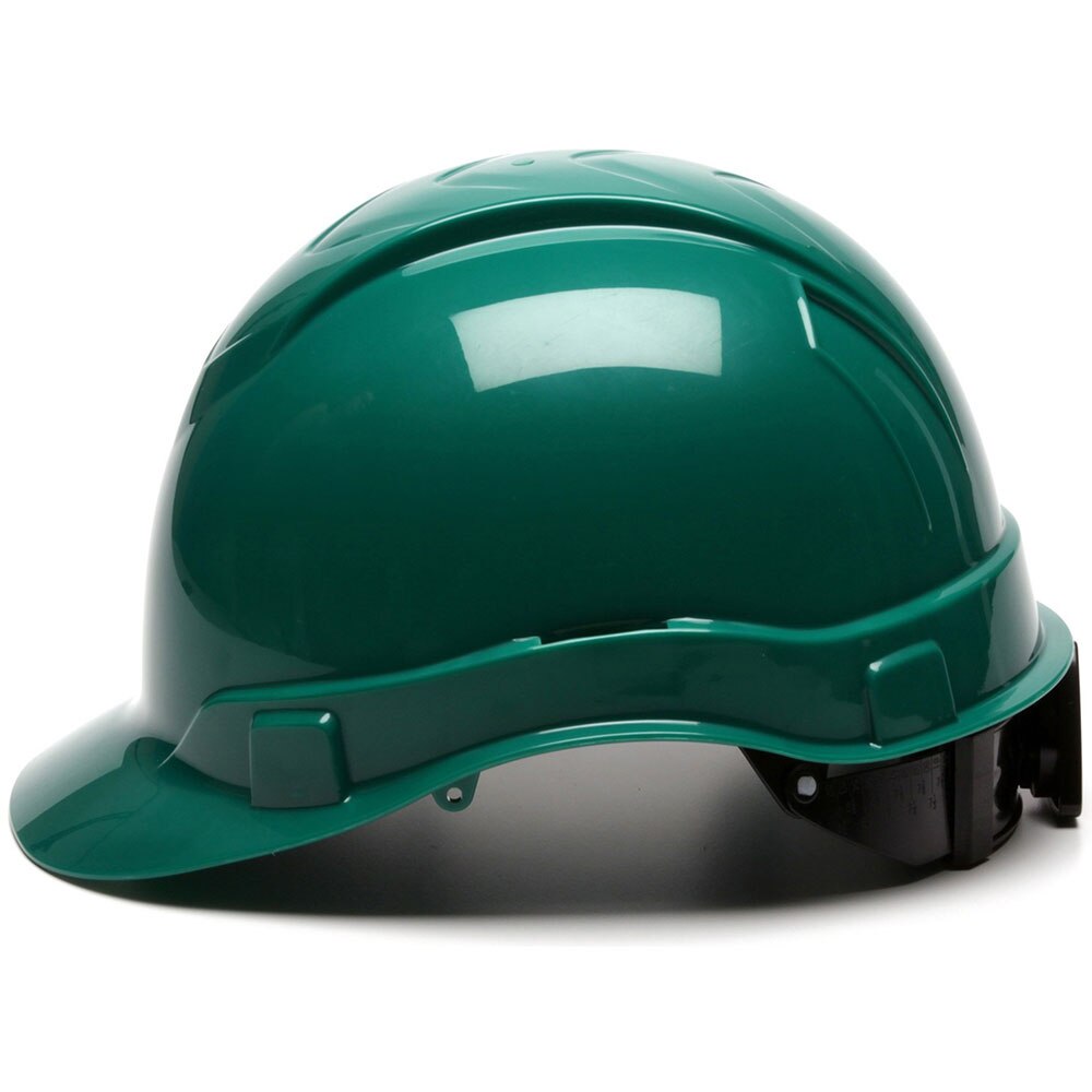 Pyramex HP46135 Ridgeline Hard Hat, Green Cap Style 6 Pt Ratchet Suspension - 3