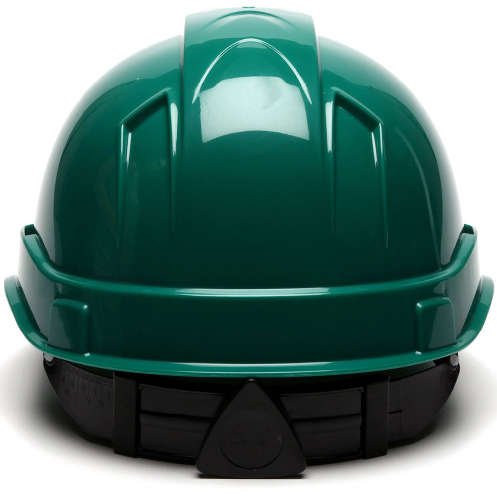 Pyramex HP46135 Ridgeline Hard Hat, Green Cap Style 6 Pt Ratchet Suspension - 4