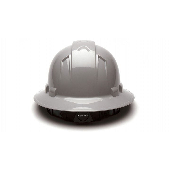 Pyramex HP54112 Gray-Ridgeline Hard Hat, Full Brim 4 Pt Ratchet Suspension - 3