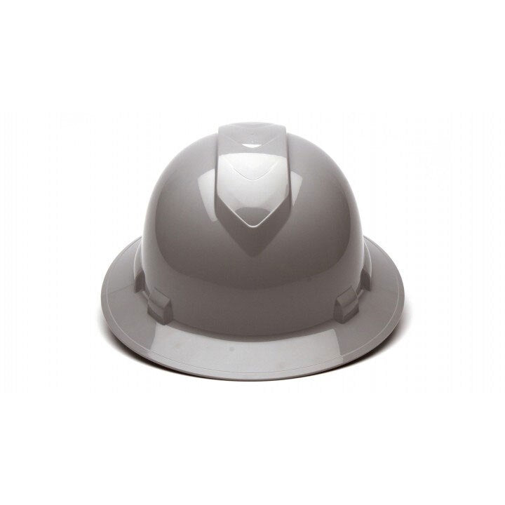 Pyramex HP54112 Gray-Ridgeline Hard Hat, Full Brim 4 Pt Ratchet Suspension - 4