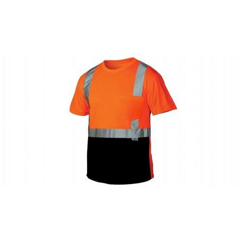 Pyramex RTS2120BX4-X5 Hi-Vis Orange T-Shirt - Lightweight Polyester, 4X-5X-Large