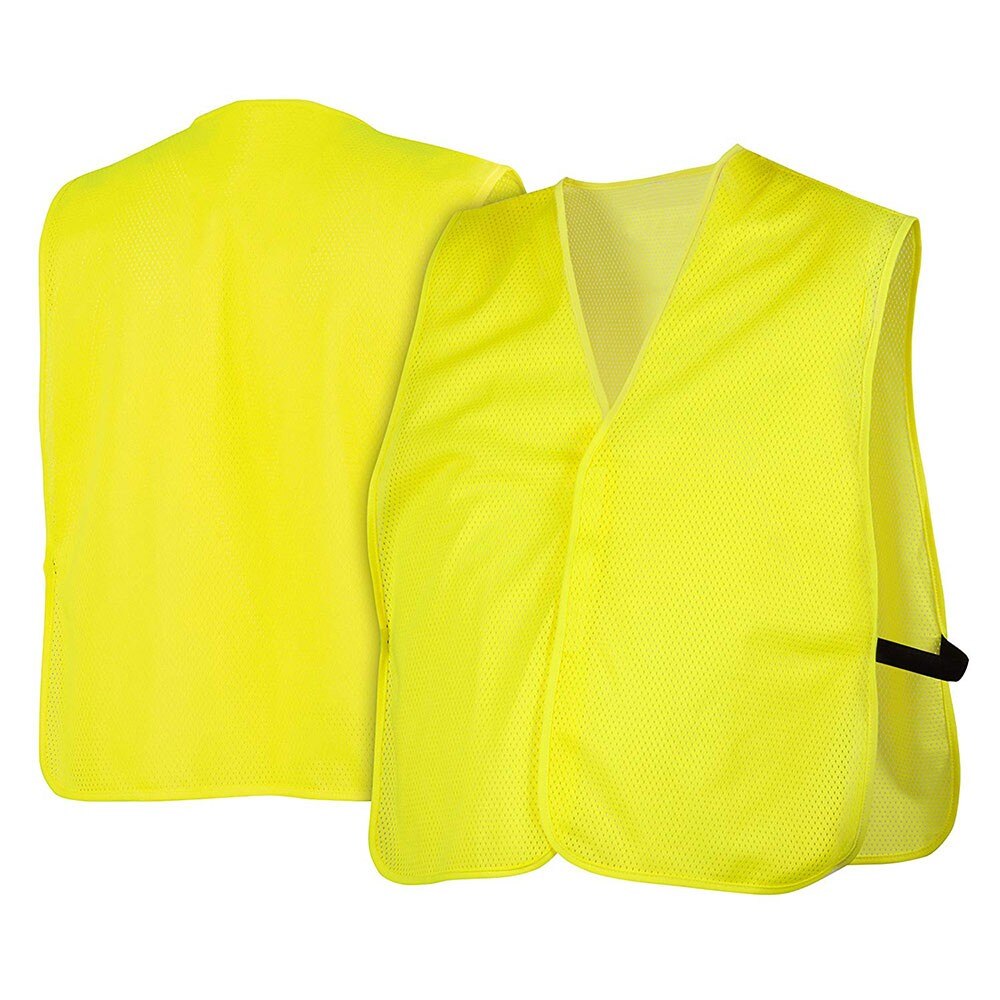 Pyramex RV110NS Safety Vest - Hi-Vis Lime Vest-Universal Fit - 3
