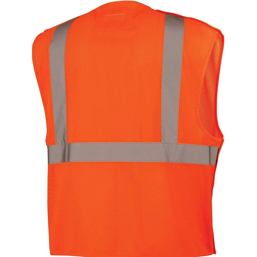 Pyramex RVHL2520BRDXL Safety Vest - Hi-Vis Orange with 5 point D-Ring - X-Large - 2