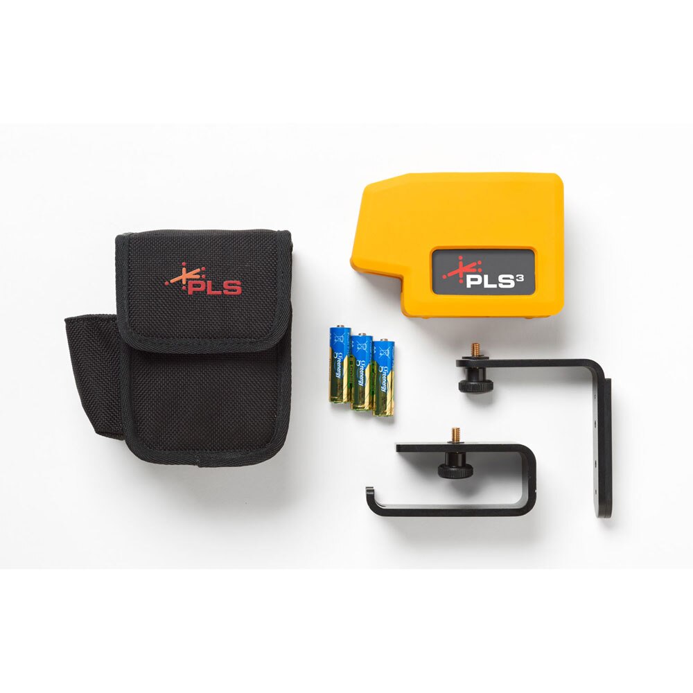 Pacific Laser Systems PLS 3 Red 3-Point Beam Laser Level, Plumb and Bob Tool PLS-60523N - 2