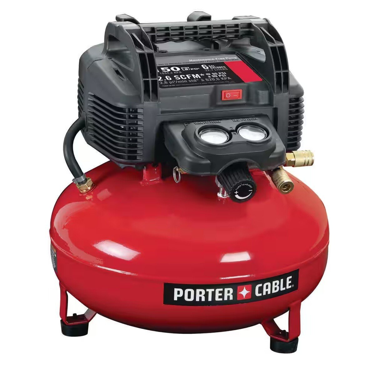 Porter Cable PXCM2002-WK 6 Gal 150 PSI Portable Electric Air Compressor Kit (13-Piece Kit) - 3