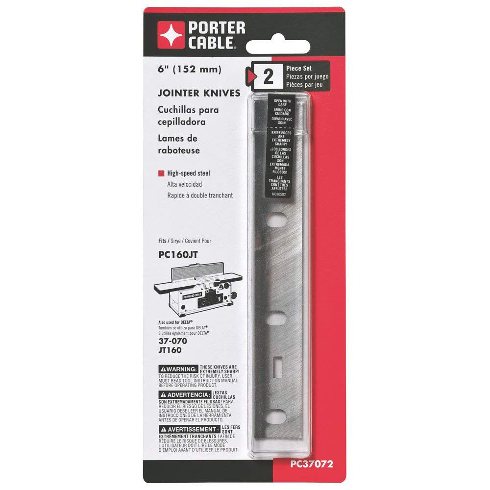 Porter Cable PC37072 6" Jointer Blades For Pc160Jt