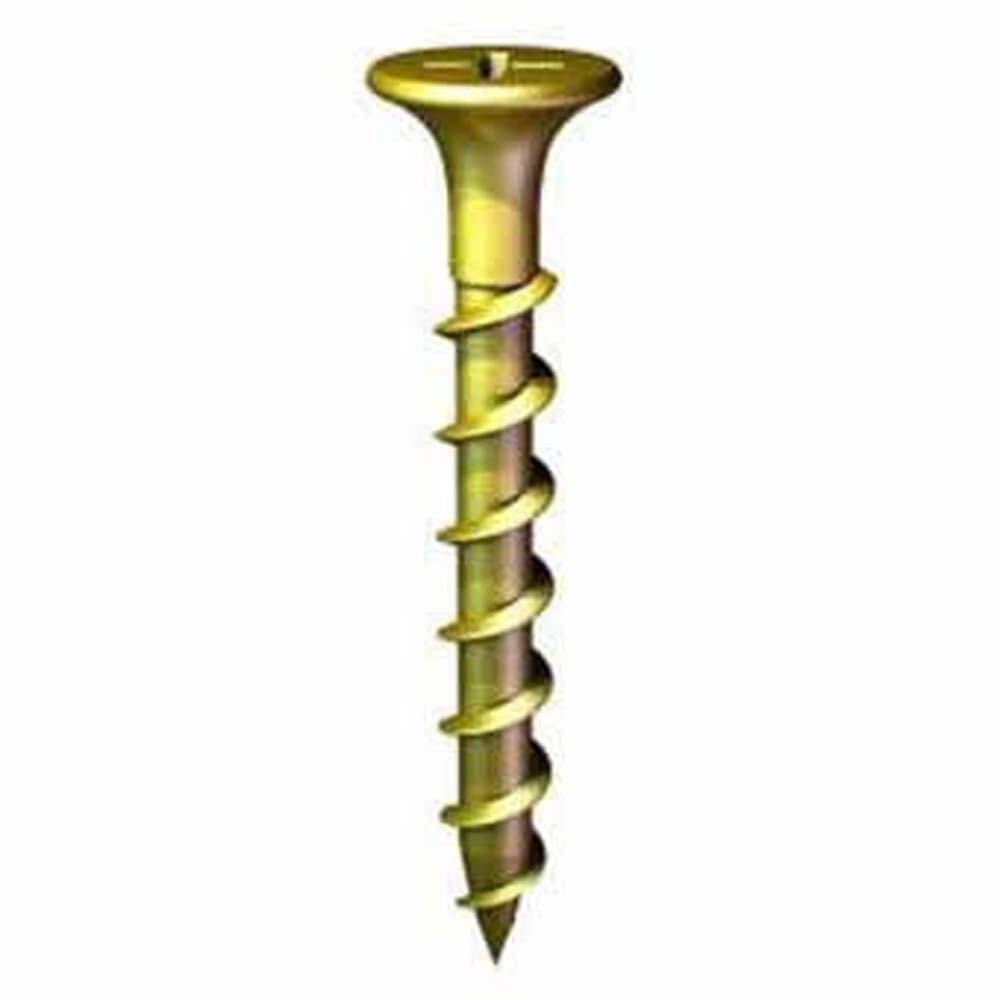 Primesource NGS1145 #6 x 1-1/4" Coarse Thread Yellow Zinc Wood/Drywall Screws (5 lb Box)