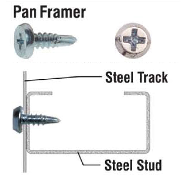 Primesource PFD7161LB 7 x7/16" Black Phosphate Pan Framing Self-Drilling Screw 1Lb - 2