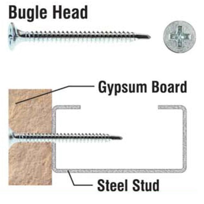 Primesource SD300 1 Box 8 X 3" Bugle Head Black Phosphate Self Drill Drywall Scews 2,000 pcs.