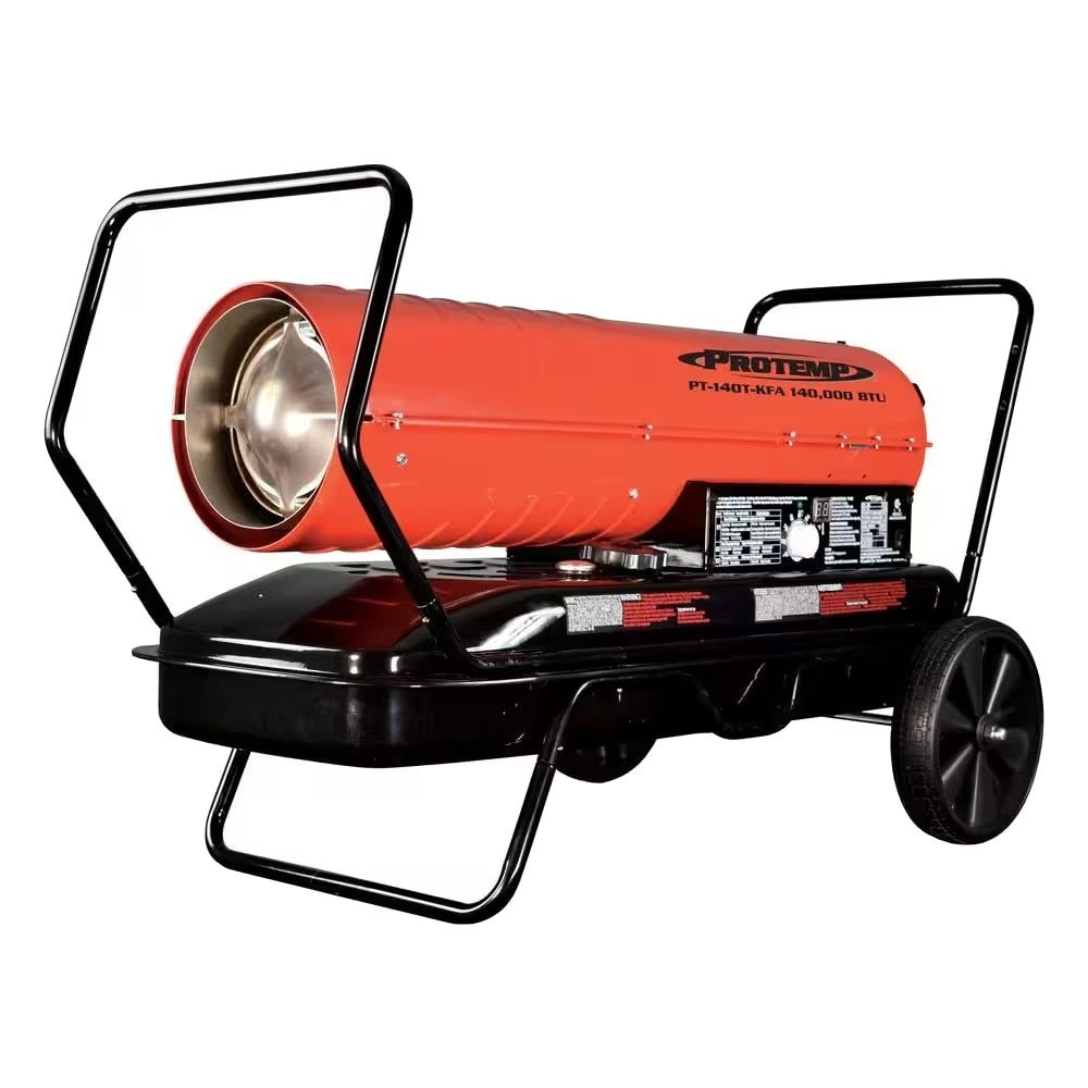 Pro Temp PT-140T-KFA 140000 BTU Kerosene Diesel Forced Air Heater with Thermostat