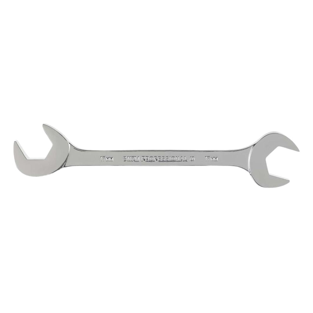 Proto J3117M Full Polish Metric Angle Open End Wrench, 17 mm