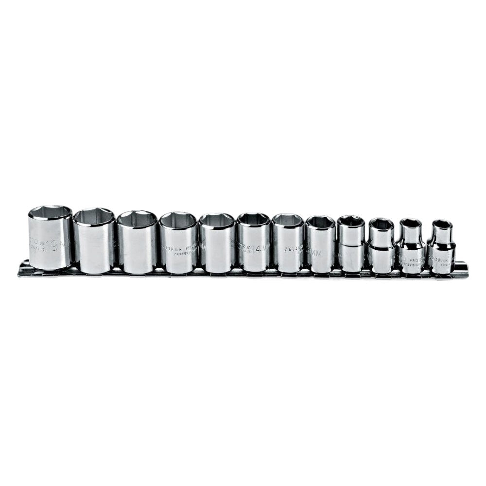 Proto J52212 3/8 Drive 12 Pc. Metric Socket Set - 6 Point