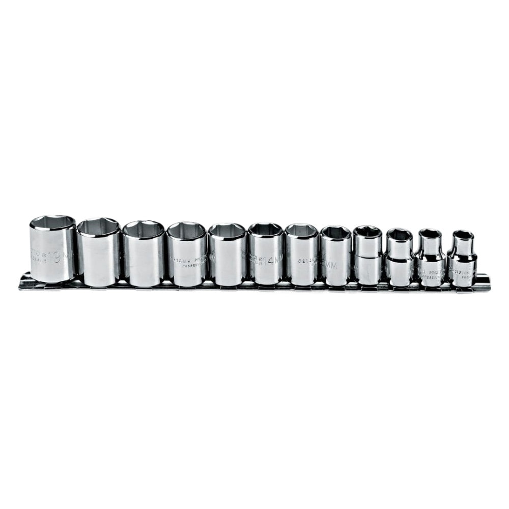 Proto J52212 3/8 Drive 12 Pc. Metric Socket Set - 6 Point