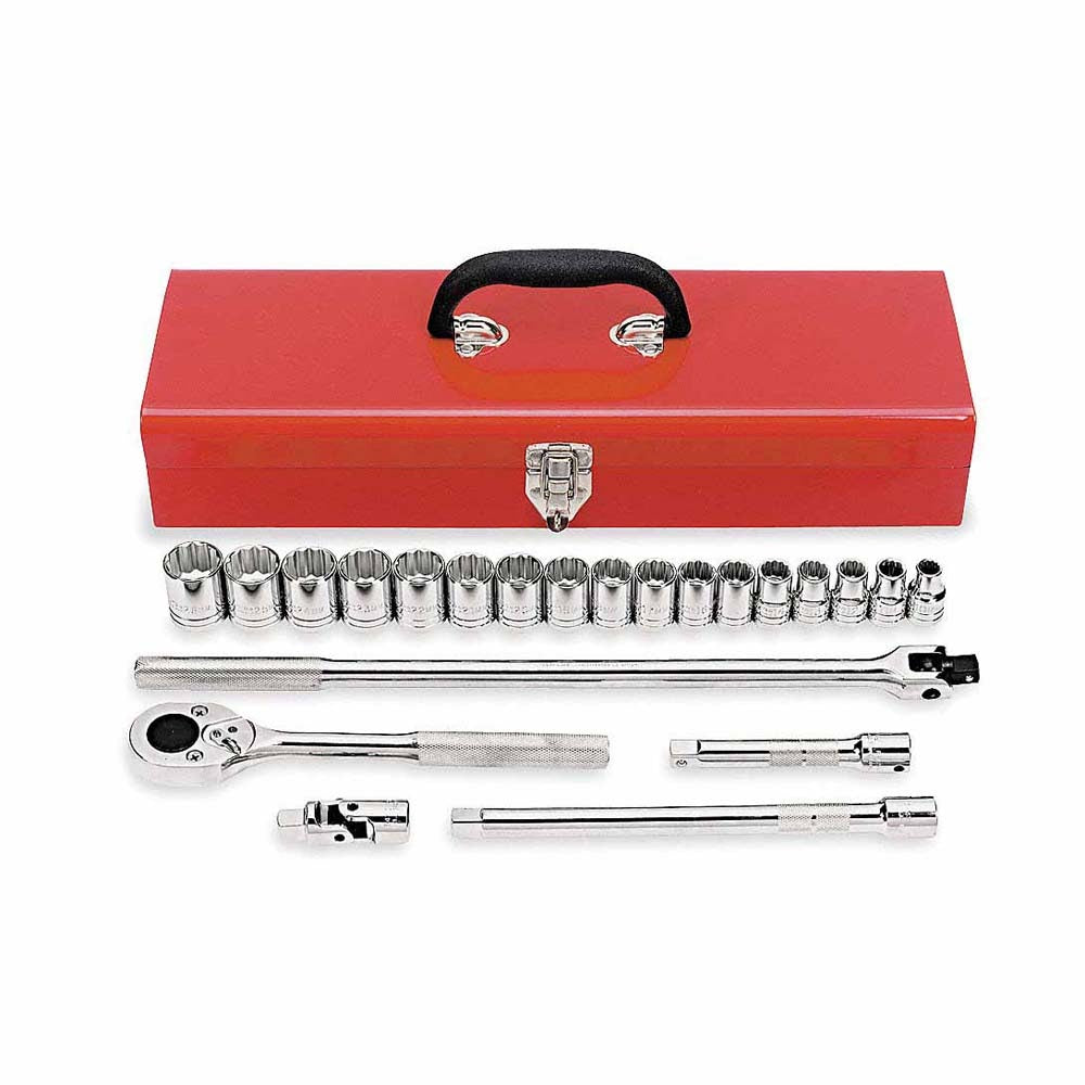 Proto J54210A 1/2 Inch Drive Metric 22 Piece Socket Set